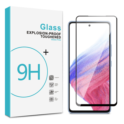 Full Cover Tempered Glass Screen Protector for Galaxy A53 5G [Colour:Black]