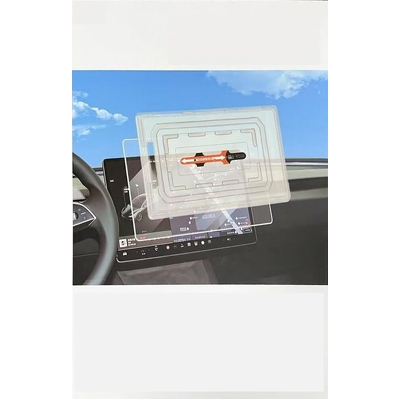 16" Full Cover with Guided Tray Glass Screen Protector for Tesla Model Y Juniper (2025 - Current) [Colour:Clear]