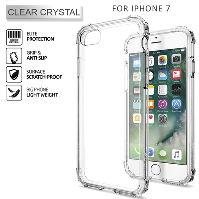 iPhone 7 Case, Genuine SPIGEN CRYSTAL SHELL BUMPER Hard Cover for Apple [Colour:Clear Crystal]