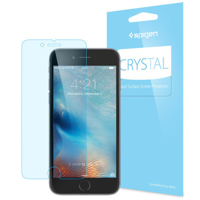 iPhone 8 / 7 /6S /6 Screen Protector, Genuine Spigen Full HD 3 PK Crystal CR for Apple [Colour: Crystal Clear] - 042FL20421