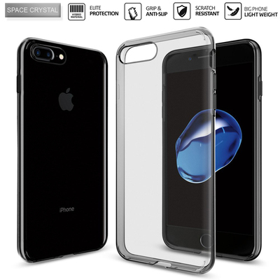 iPhone 7 Plus Case, Genuine SPIGEN Liquid Crystal Exact Fit Soft Cover for Apple [Colour:Space Crystal]