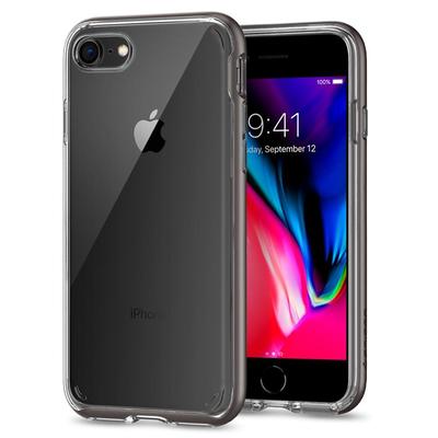 iPhone 8 Case, Genuine SPIGEN Dual Neo Hybrid Crystal 2 Bumper Cover for Apple [Colour:Gunmetal]