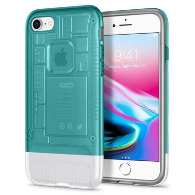 iPhone 8 Case, Genuine SPIGEN Dual Layer Air Cushion Classic C1 Cover for Apple [Colour:Bondi Blue]