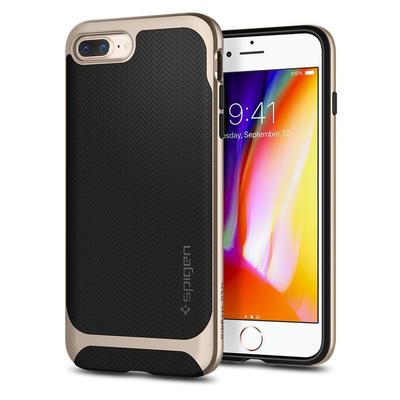 iPhone 7 Plus Case, Genuine SPIGEN Neo Hybrid Herringbone Bumper Cover for Apple [Colour:Champagne Gold]