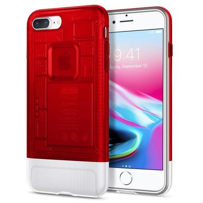 iPhone 8 Plus Case, Genuine SPIGEN Dual Layer Air Cushion Classic C1 Cover [Colour:Ruby]