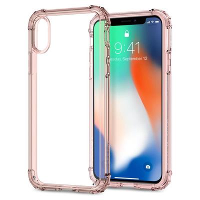 iPhone X Case, Genuine SPIGEN Crystal Shell Bumper Hard Cover for Apple [Colour:Rose Crystal]