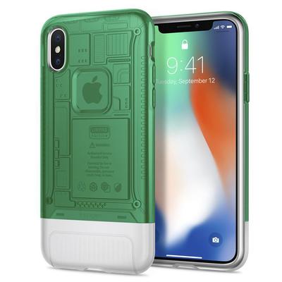 iPhone X Case, Genuine SPIGEN Dual Layer Air Cushion Classic C1 Limited Edition [Colour:Sage]