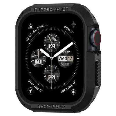 SPIGEN Rugged Armor Case for Apple Watch Series 7/6/SE/5/4 (41mm/40mm) [Colour:Black]