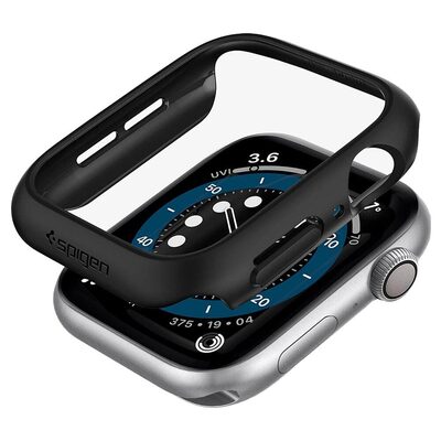 Apple Watch Series 6/5/4/SE Case, Genuine SPIGEN Ultra Thin Fit Hard Cover for 40mm [Colour:Black]