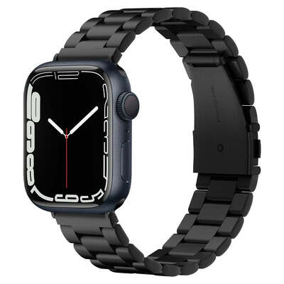 SPIGEN Modern Fit (49/45/44/42mm) Watch Band for Apple Watch Series 9/Ultra 2/1/SE2/7/6/SE/5/4/3/2/1 [Colour:Black]