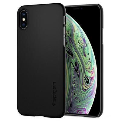 iPhone X Case, Genuine SPIGEN Ultra Thin Fit Exact-Fit Slim Hard Cover for Apple [Colour:Black]