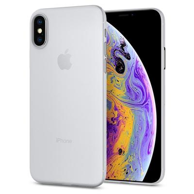 iPhone X Case, Genuine SPIGEN Air Skin Ultra Thin Soft Cover for Apple [Colour:Frosted Clear]