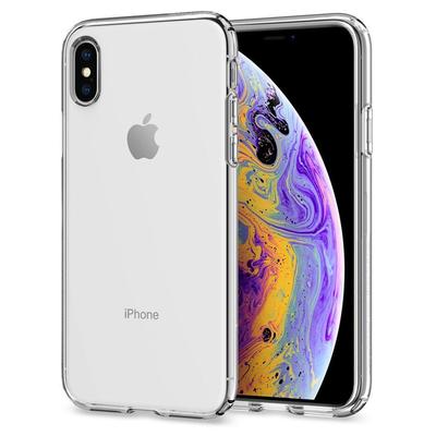 iPhone X Case, Genuine SPIGEN Liquid Crystal Exact Fit Slim Soft Cover for Apple [Colour:Clear]