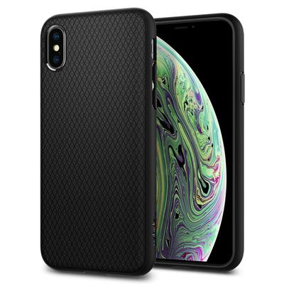 iPhone XS Case, Genuine SPIGEN Soft TPU Liquid Air Armor Slim Cover for Apple [Colour:Black]