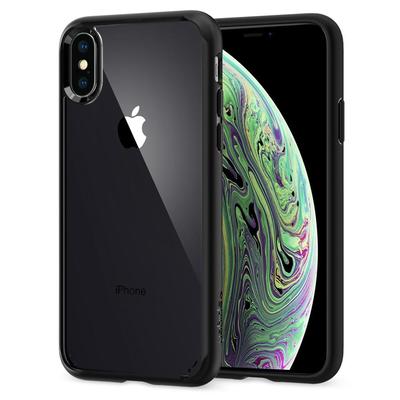 iPhone XS Case, Genuine SPIGEN Ultra Hybrid Bumper Hard Cover for Apple [Colour:Black]