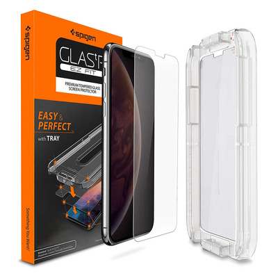 iPhone 11 Pro / XS / X Screen Protector, Genuine SPIGEN GLAS.tR EZ Fit Tempered Glass for Apple [Colour:Clear]