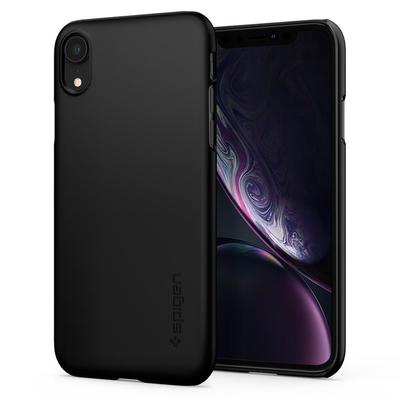 iPhone XR Case, Genuine SPIGEN Ultra Thin Fit Exact-Fit Slim Hard Cover for Apple [Colour:Black]