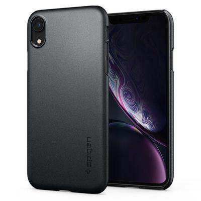 iPhone XR Case, Genuine SPIGEN Ultra Thin Fit Exact-Fit Slim Hard Cover for Apple [Colour:Graphite Grey]