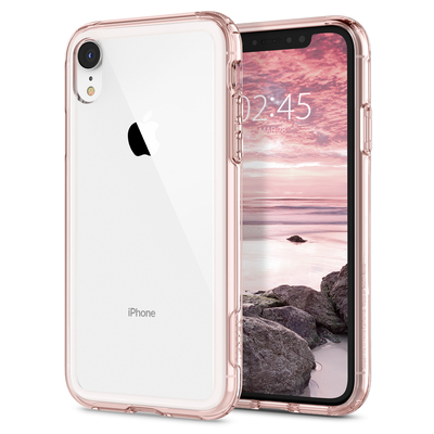 iPhone XR Case, Genuine SPIGEN Crystal Hybrid Ultra Tough Cover for Apple [Colour:Rose Crystal]