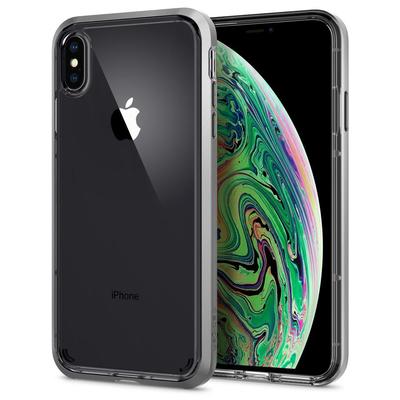 iPhone XS Max Case, Genuine SPIGEN Neo Hybrid Crystal Bumper Cover for Apple [Colour:Satin Silver]