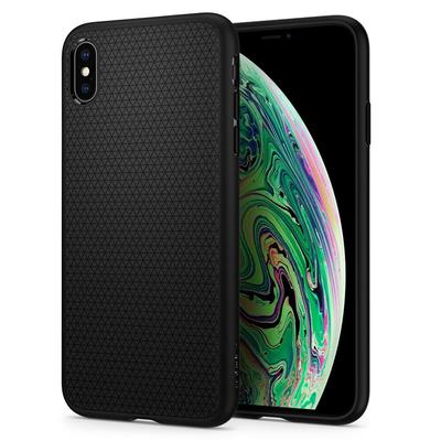 iPhone XS Max Case, Genuine SPIGEN Soft TPU Liquid Air Armor Slim Cover for Apple [Colour:Black]