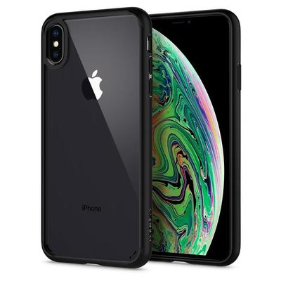 iPhone XS Max Case, Genuine SPIGEN Ultra Hybrid Bumper Hard Cover for Apple [Colour:Black]