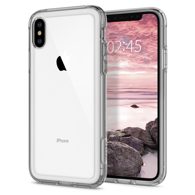 iPhone XS Max Case, Genuine SPIGEN Crystal Hybrid Ultra Tough Cover for Apple [Colour:Dark Crystal]