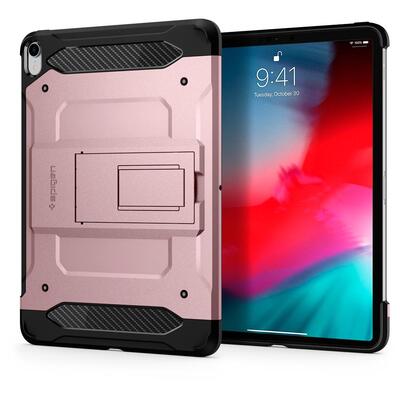 iPad Pro 12.9 2018 Case Genuine Spigen Heavy Duty Tough Armor Tech Cover Apple [Colour:Rose Gold]