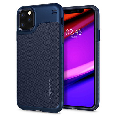 iPhone 11 Pro Max Case, Genuine Spigen Hybrid NX Dual Layer Ultra Tough Cover for Apple with Extra PC Frame [Colour:Blue]