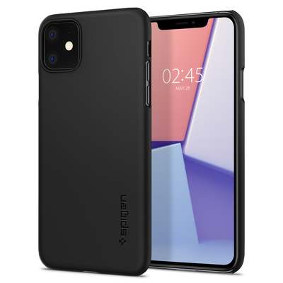 iPhone 11 Case, Genuine SPIGEN Ultra Thin fit Exact Fit Slim Hard Cover for Apple [Colour:Black]