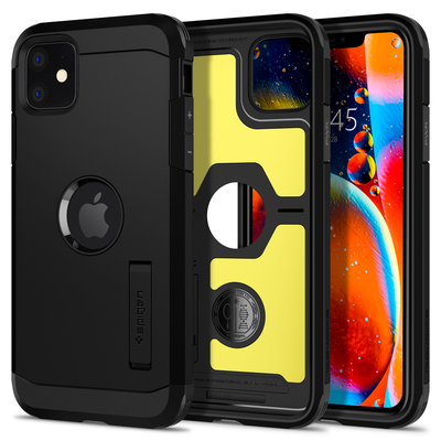 iPhone 11 Case, Genuine SPIGEN Impact Shock Proof Tough Armor XP Kickstand Cover for Apple [Colour:Black]