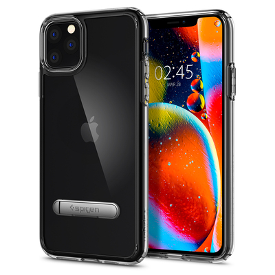 iPhone 11 Pro Case, Genuine SPIGEN Ultra Hybrid S Kickstand Bumper Cover for Apple [Colour:Clear]
