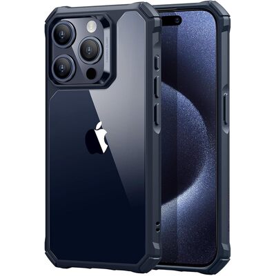 ESR Air Armor Case for iPhone 15 Pro Max [Colour:Clear Dark Blue]