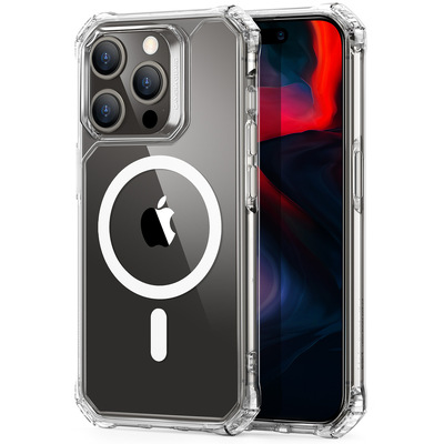 ESR Air Armor Magsafe Compatible Case for iPhone 15 Pro [Colour:Clear]