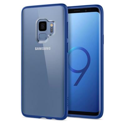 Galaxy S9 Case, Genuine SPIGEN Ultra Hybrid Air Cushion Cover for Samsung [Colour:Coral Blue]