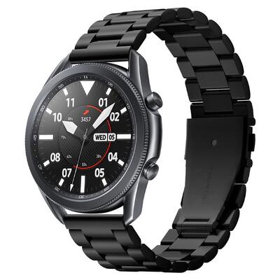 Genuine SPIGEN Modern Fit Watch Band 22mm for Samsung Galaxy Watch 3 45mm/ Galaxy Watch 46mm / Gear S3 Frontier / S3 Classic [Colour:Black]