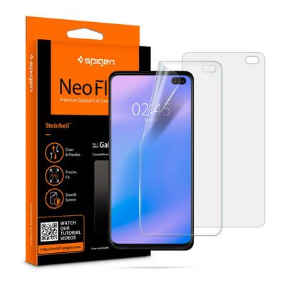 Galaxy S10 Plus Screen Protector, Genuine SPIGEN Neo Flex HD Film 2PCS PER PACK [Colour:Clear]
