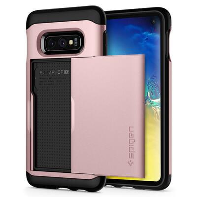 Galaxy S10e Case,Genuine SPIGEN Slim Armor CS Card Slider Holder for Samsung [Colour:Rose Gold]