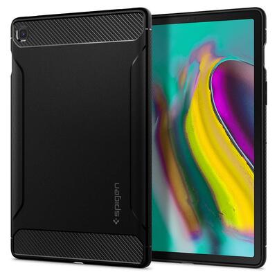 Galaxy Tab S5e 10.5 Case, SPIGEN Rugged Armor Resilient Soft Cover for Samsung [Colour:Black]