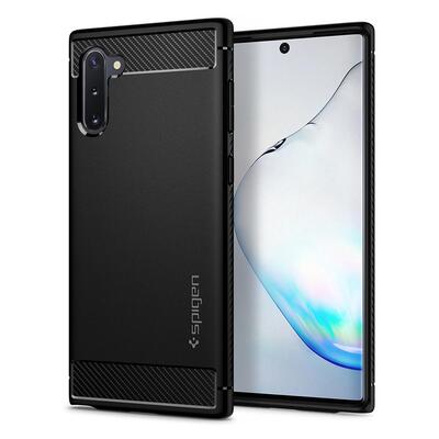 Galaxy Note 10 Case Genuine SPIGEN Rugged Armor Resilient Soft Cover for Samsung [Colour:Black]
