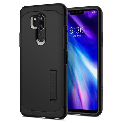 LG G7 ThinQ Case, Genuine SPIGEN Slim Armor Heavy Duty Soft Cover for LG [Colour:Black]