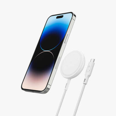 PowerArc by SPIGEN 15W Made for MagSafe Fast Wireless Charger PF2200 ArcField (MagFit) [Colour:White]