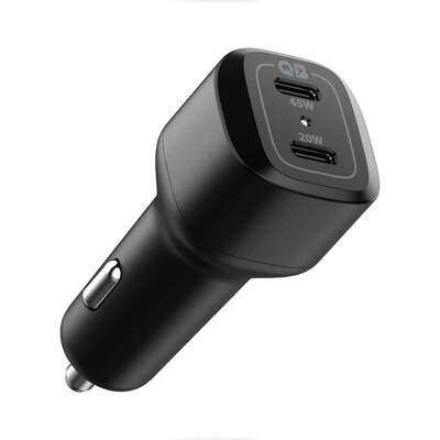 SPIGEN ArcStation PC2000 Dual USB-C PD 3.0 Car Charger [Colour:Black]