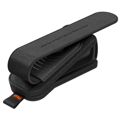 SPIGEN Visor Leather Sunglasses Holder SH101 2PCS for Universal [Colour:Black]