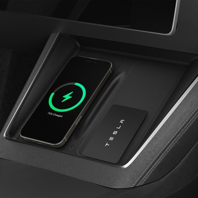 SPIGEN Wireless Charging Pad Cover TO261JH for Model Y Juniper (2025 - 2026) [Colour:Black]