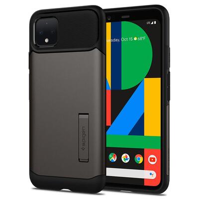 Google Pixel 4 Case, Genuine Spigen Slim Armor Heavy Duty Hard Cover for Google [Colour:Gunmetal]