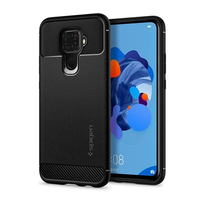 Genuine Spigen Rugged Armor Soft Cover for Huawei Mate 30 Lite / nova 5i Pro [Colour:Black]