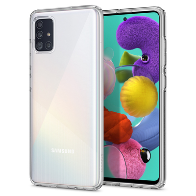 Galaxy A51 Case, Genuine SPIGEN Liquid Crystal Slim Soft Cover for Samsung [Colour:Clear]
