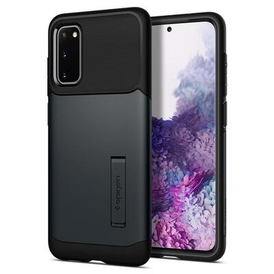 Galaxy S20 Case, Genuine SPIGEN Slim Armor Heavy Duty Hard Cover for Samsung [Colour:Metal Slate]