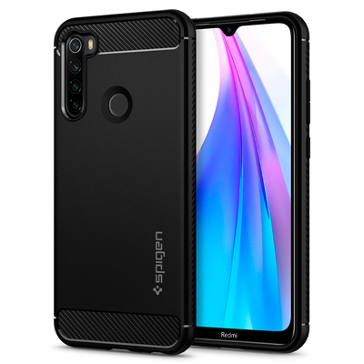Xiaomi Redmi Note 8T Case Genuine SPIGEN Rugged Armor Resilient Ultra Soft Cover [Colour:Black]